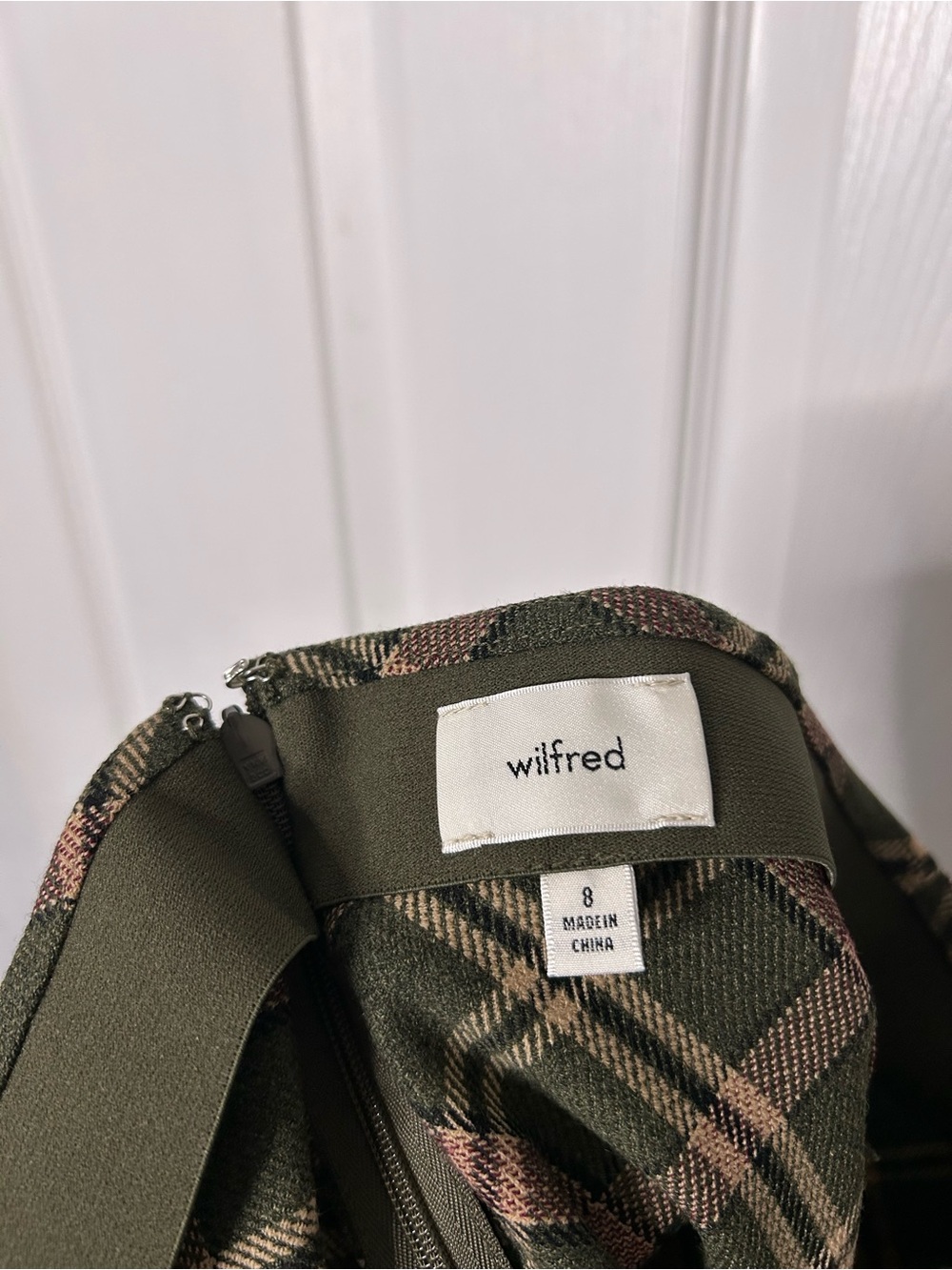 Aritzia Wilfred Classic Mini Skirt Plaid - Picture 4 of 11